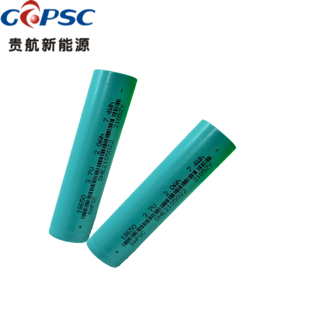 Rechargeable 18650 2000mAh Lithium Ion Battery Cylinder Lithium Ion Battery Li-ion Battery Cell