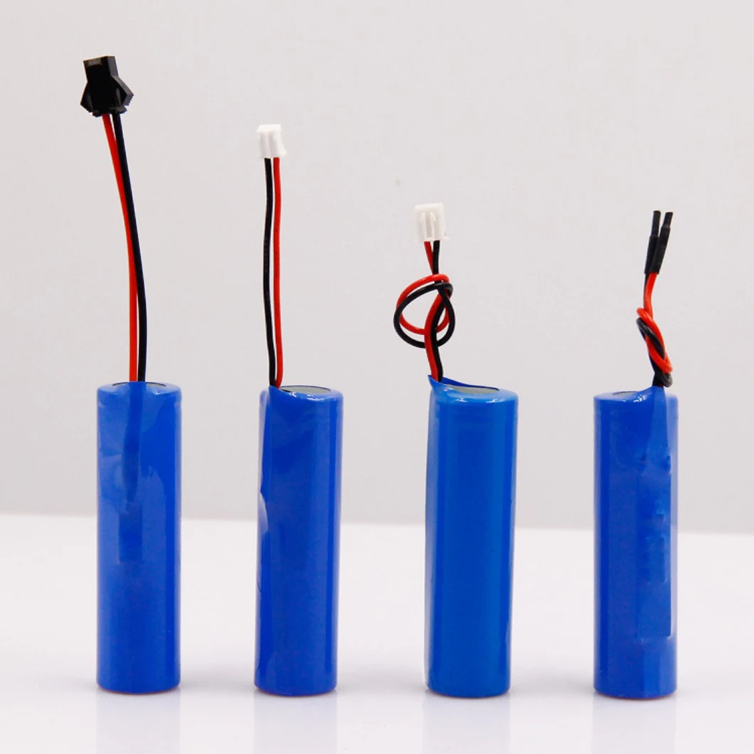 Factory Price Li-ion 18650 3.7V 1200mAh Lithium Ion Battery Cell with Connector