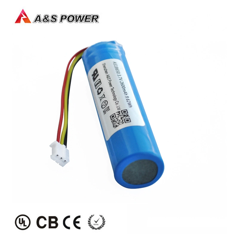 18650 2600mAh Cylinder Lithium Battery for Bluetooth Headset, Bluetooth Speaker