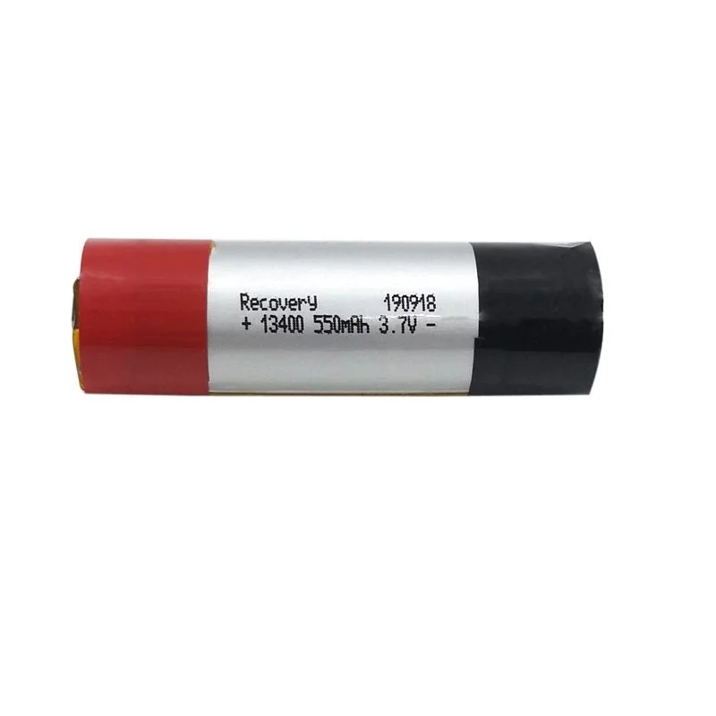 Lithium Battery Chinese Shenzhen Round Battery Cylinder 13400 3.7V 550mAh Li Ion Lipo Battery