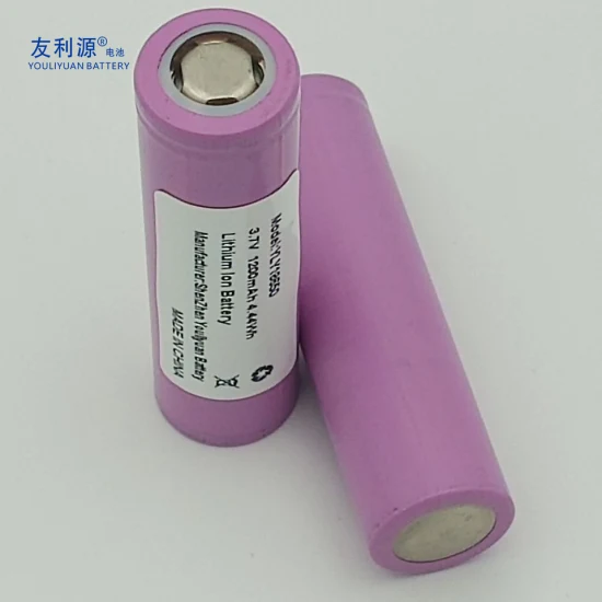 Cyclindrical Hot Sale Rechargeable Li Ion 18650 Batterie 1200mAh Single Cell pour Tie Rod Audio / Lawn Light