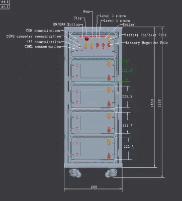 LiFePO4 409.6V 50ah Batterie au lithium-ion haute tension Cabinet 15kw Onduleur pour système de stockage d'énergie solaire